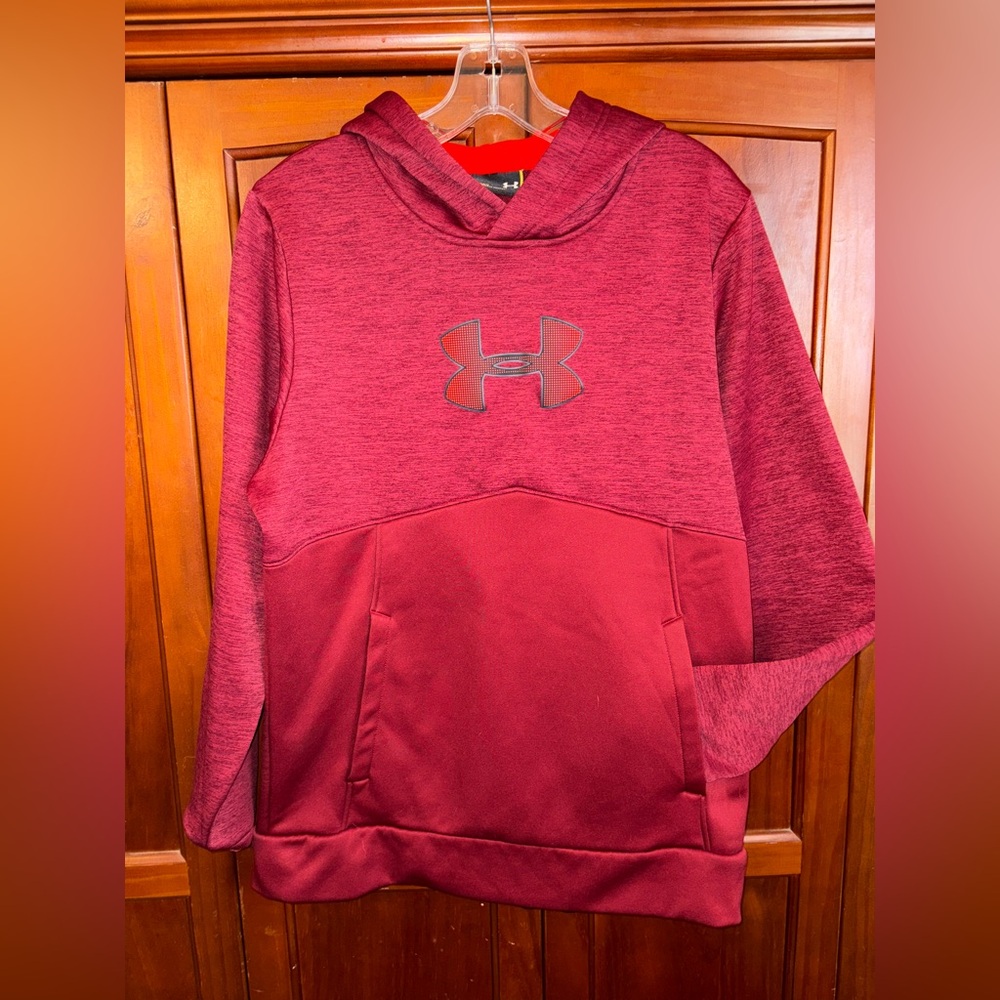 Under Armour Maroon Hoodie with Logo #1614